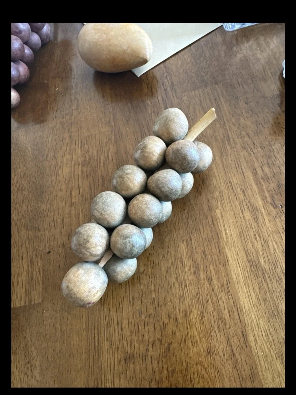 Vintage Mid Century Modern MCM Decorative Wooden Fruit Lot Of 5